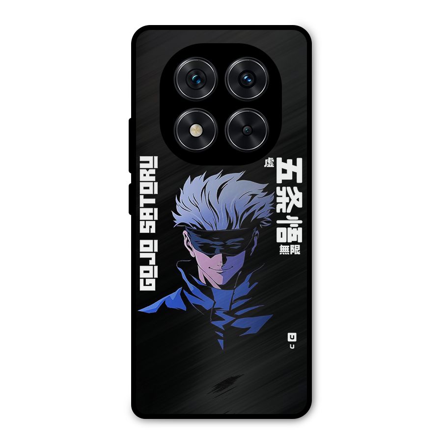 Gojo Sataru Smiles Metal Back Case for Redmi Note 14 Pro 5G