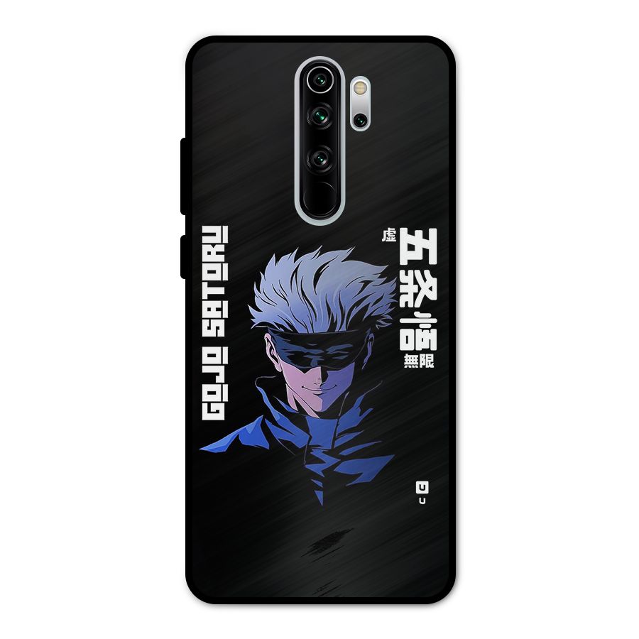 Gojo Sataru Smiles Metal Back Case for Redmi Note 8 Pro