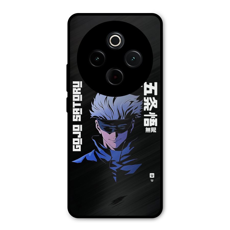 Gojo Sataru Smiles Metal Back Case for Vivo T4