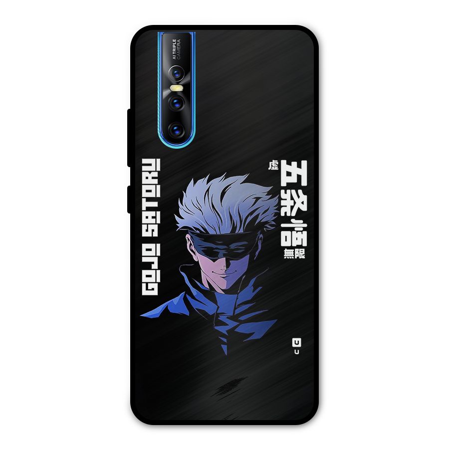 Gojo Sataru Smiles Metal Back Case for Vivo V15 Pro