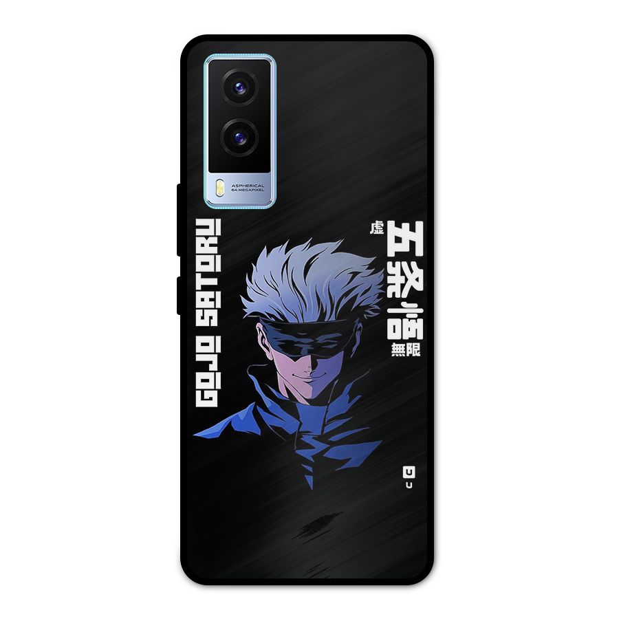 Gojo Sataru Smiles Metal Back Case for Vivo V21e 5G