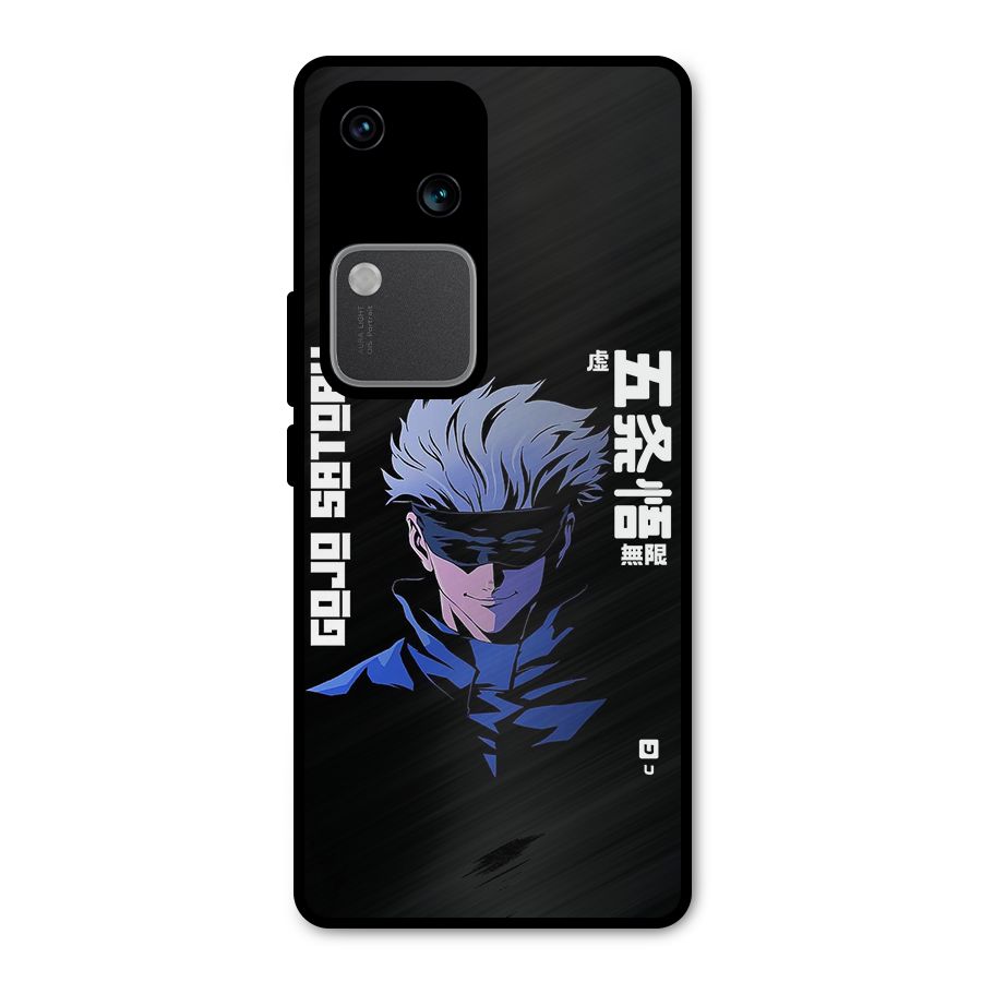 Gojo Sataru Smiles Metal Back Case for Vivo V30
