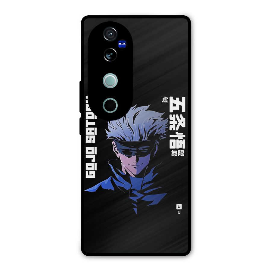 Gojo Sataru Smiles Metal Back Case for Vivo V40 Pro