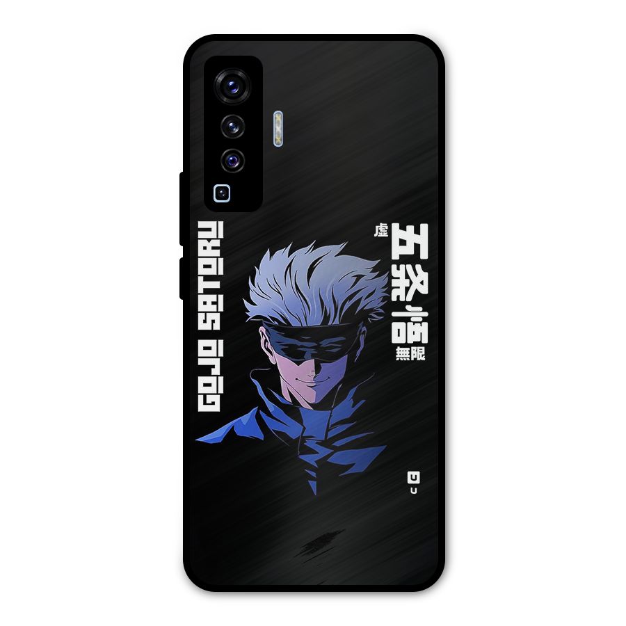 Gojo Sataru Smiles Metal Back Case for Vivo X50