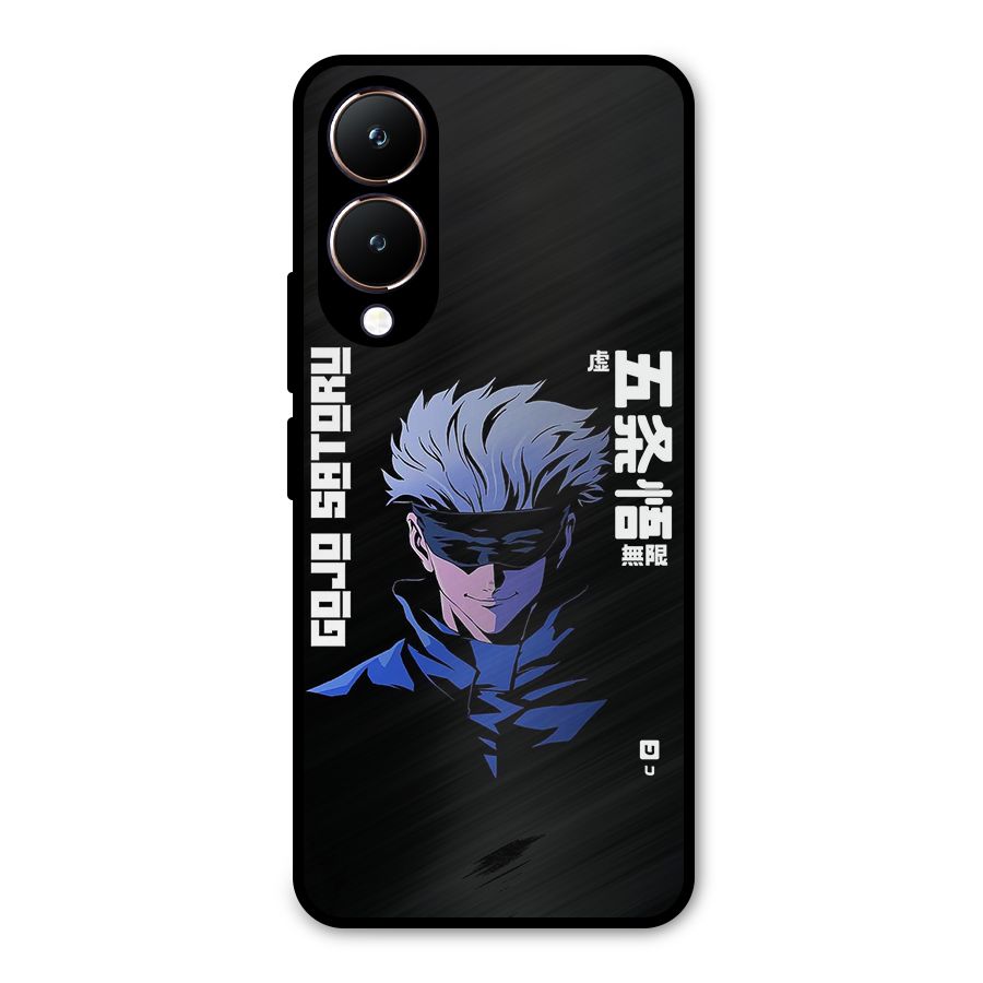 Gojo Sataru Smiles Metal Back Case for Vivo Y28