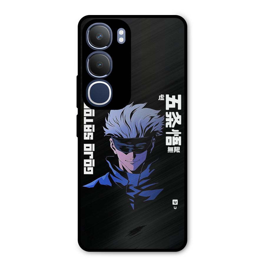 Gojo Sataru Smiles Metal Back Case for Vivo Y29