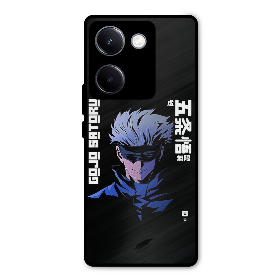 Gojo Sataru Smiles Metal Back Case for Vivo Y300 Plus