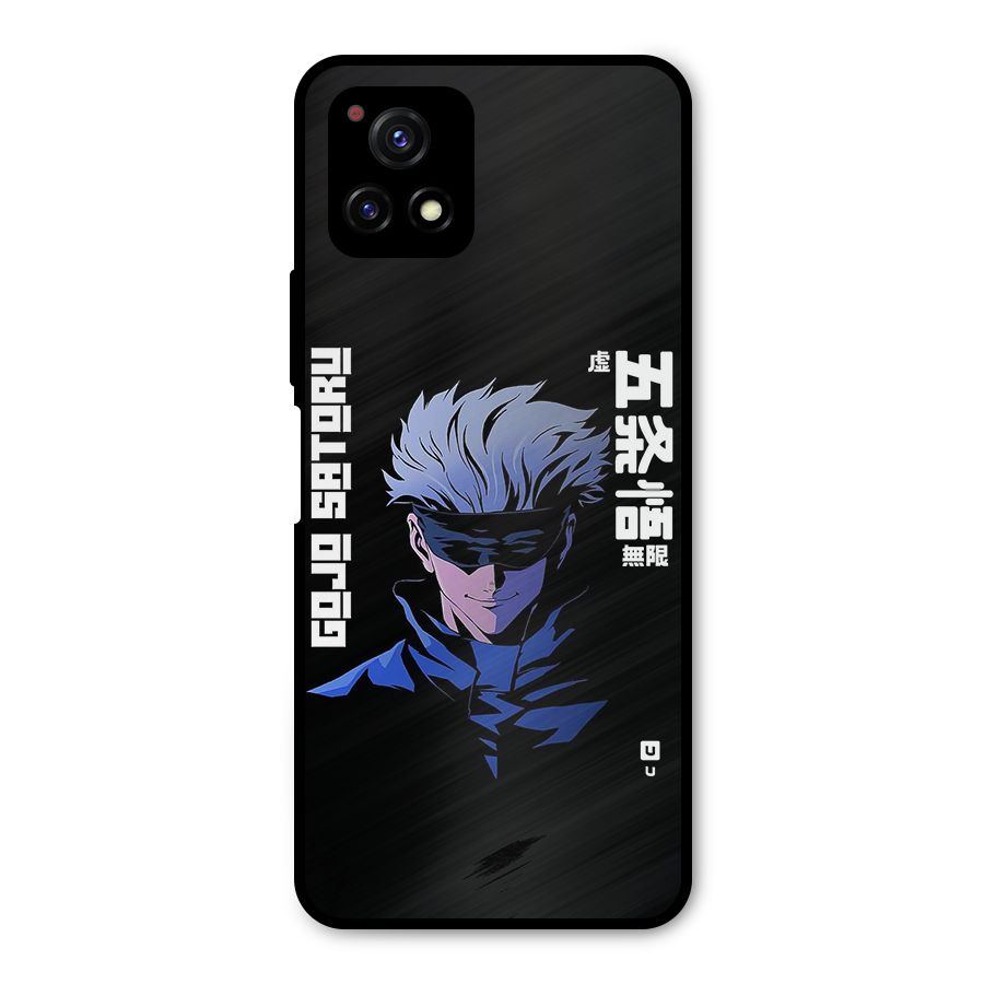 Gojo Sataru Smiles Metal Back Case for Vivo Y72 5G