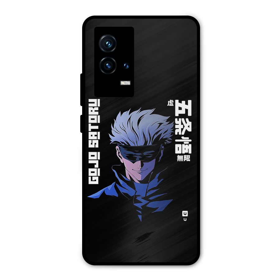 Gojo Sataru Smiles Metal Back Case for iQOO 9 5G