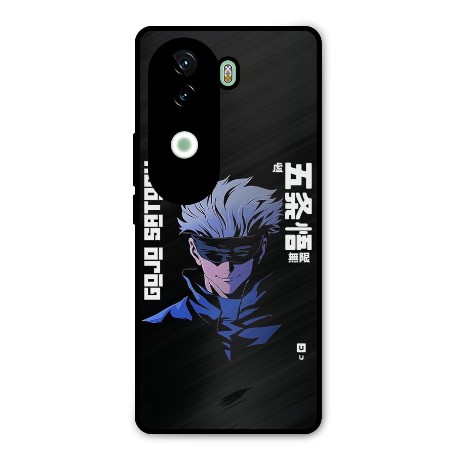 Gojo Sataru Smiles Metal Back Case for iQOO Z9s