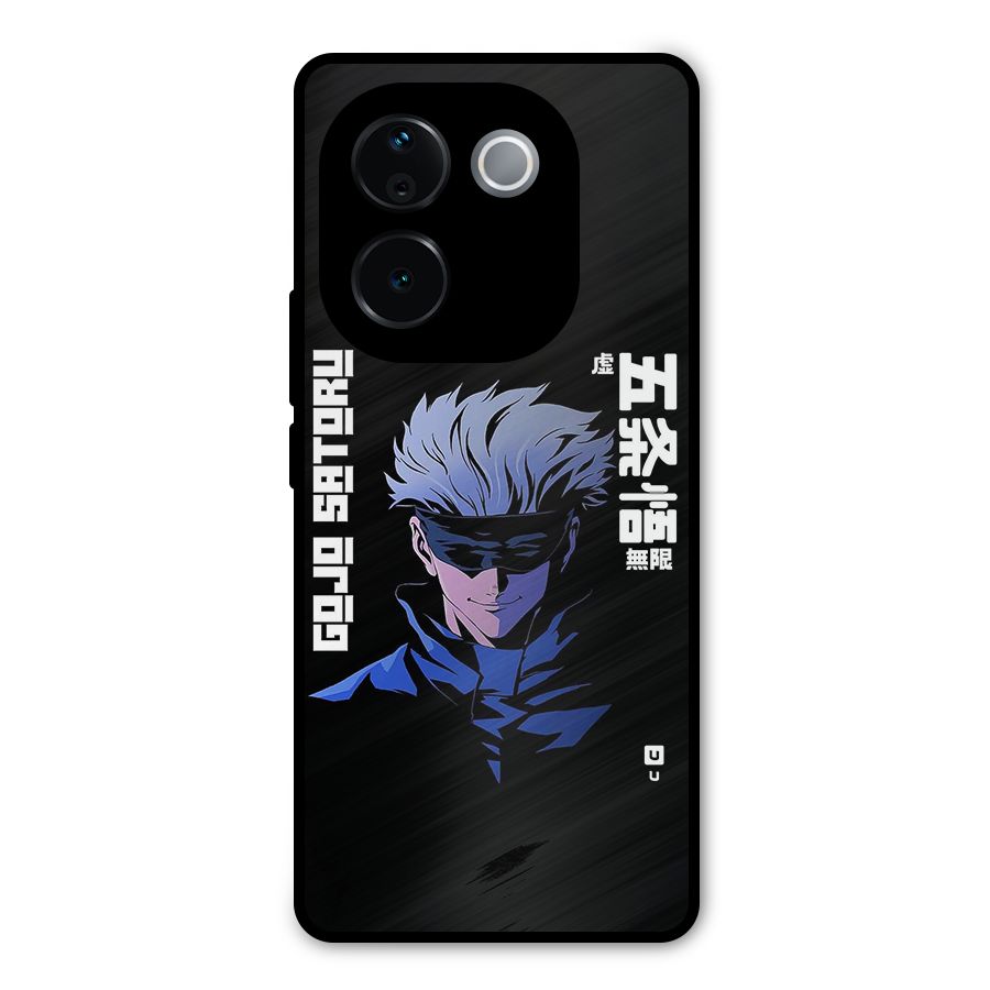 Gojo Sataru Smiles Metal Back Case for iQOO Z9s Pro