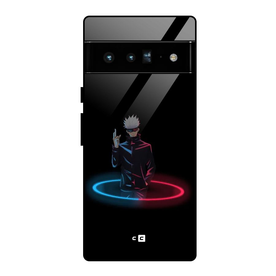 Gojo Sataru Wink Glass Back Case for Google Pixel 6 Pro