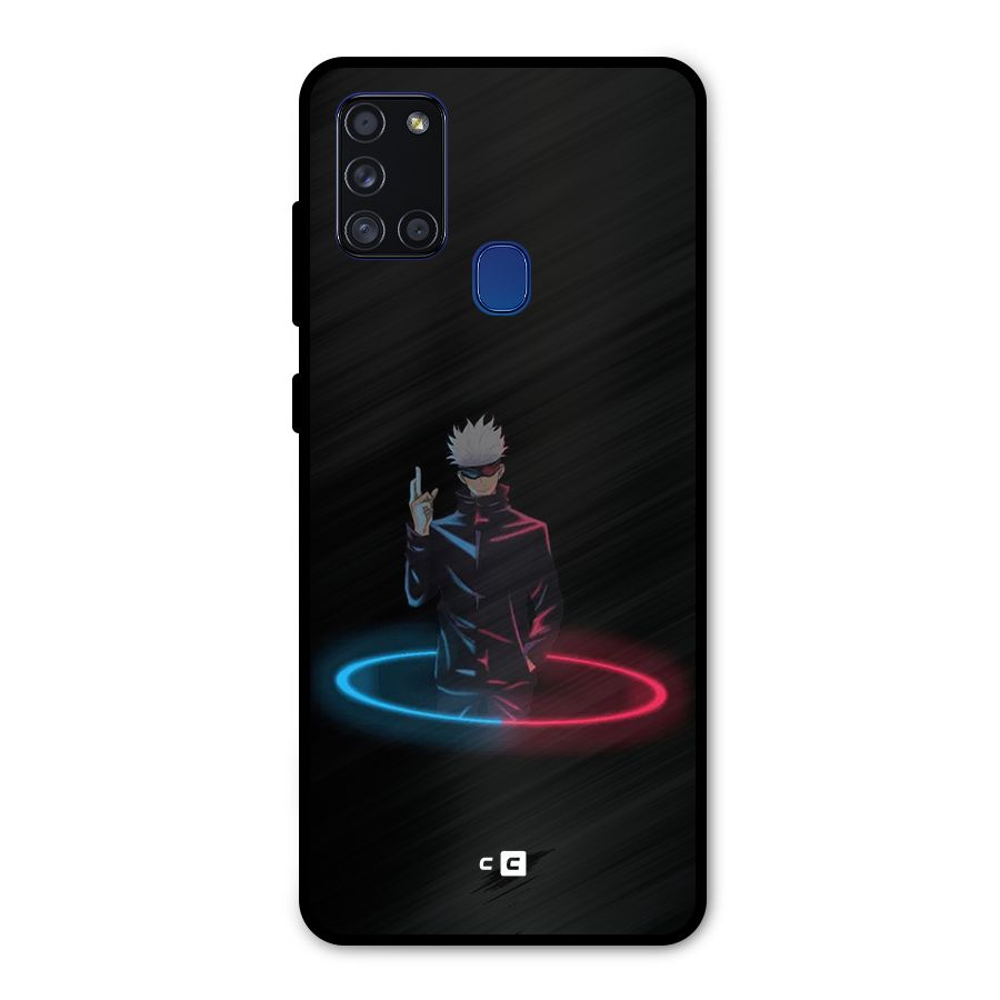Gojo Sataru Wink Metal Back Case for Galaxy A21s
