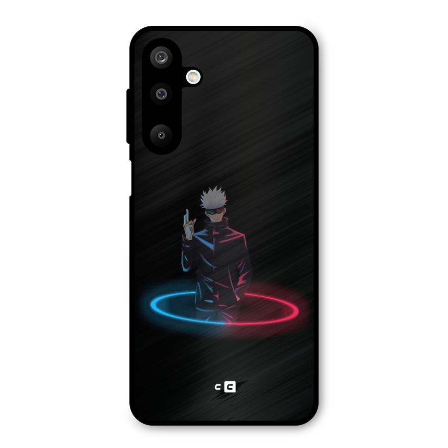 Gojo Sataru Wink Metal Back Case for Galaxy M16