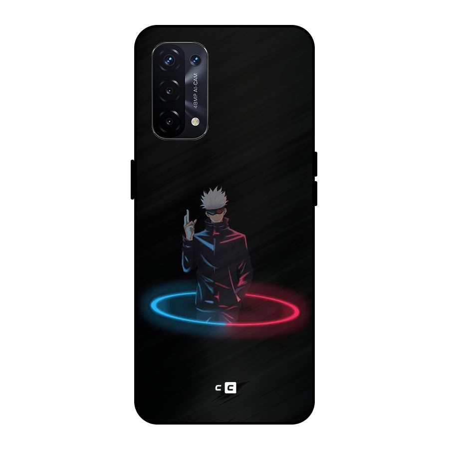 Gojo Sataru Wink Metal Back Case for Oppo A74 5G