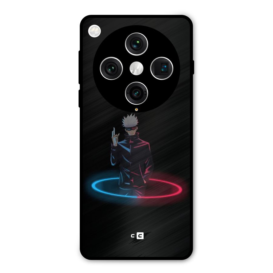 Gojo Sataru Wink Metal Back Case for Oppo Find X8 Pro
