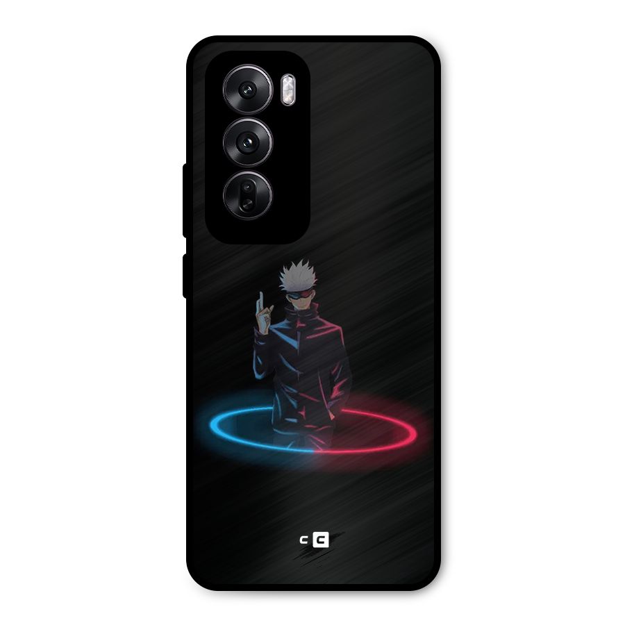 Gojo Sataru Wink Metal Back Case for Oppo Reno12