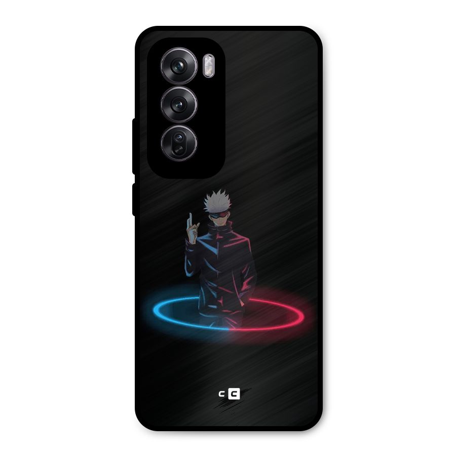 Gojo Sataru Wink Metal Back Case for Oppo Reno12 Pro