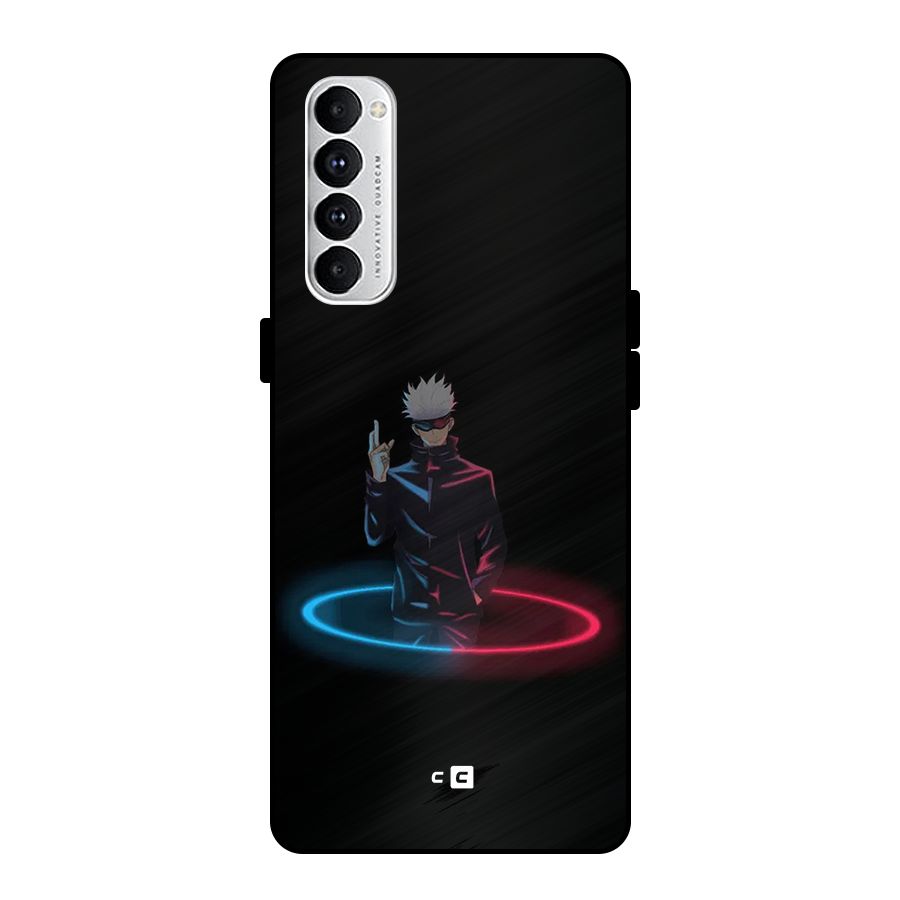 Gojo Sataru Wink Metal Back Case for Oppo Reno4 Pro