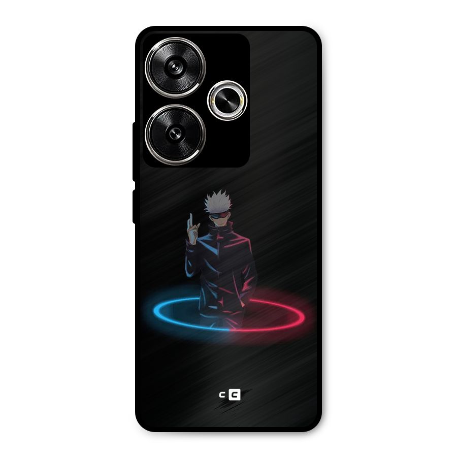 Gojo Sataru Wink Metal Back Case for Poco F6