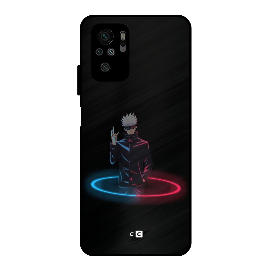 Gojo Sataru Wink Metal Back Case for Redmi Note 10S