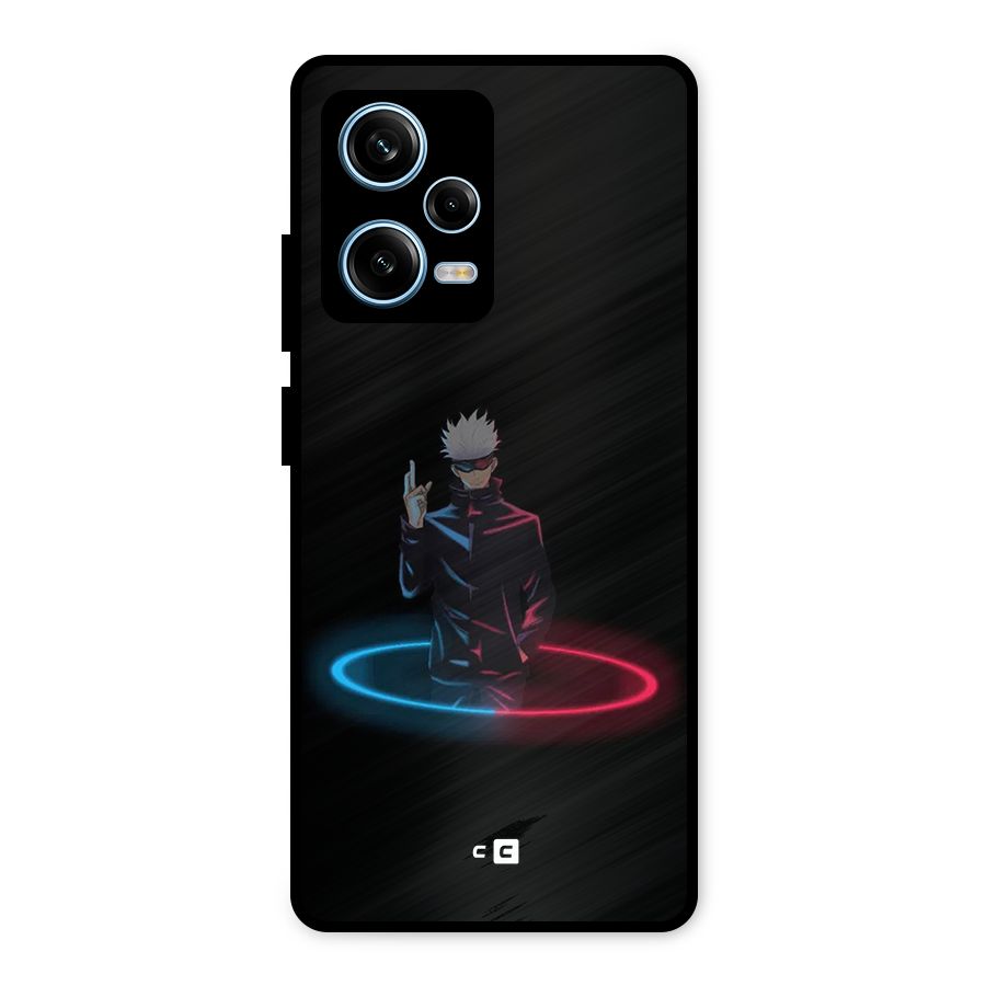 Gojo Sataru Wink Metal Back Case for Redmi Note 12 Pro