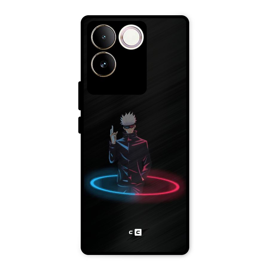 Gojo Sataru Wink Metal Back Case for Vivo T2 Pro