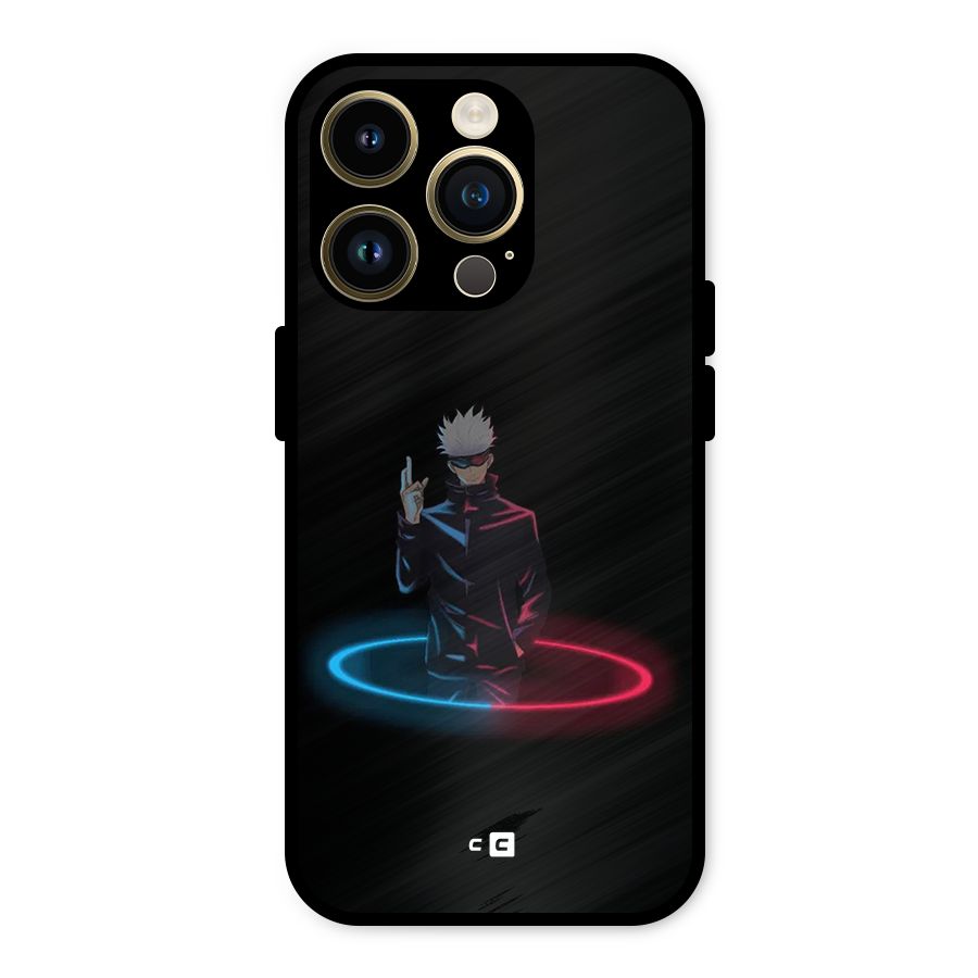 Gojo Sataru Wink Metal Back Case for iPhone 14 Pro