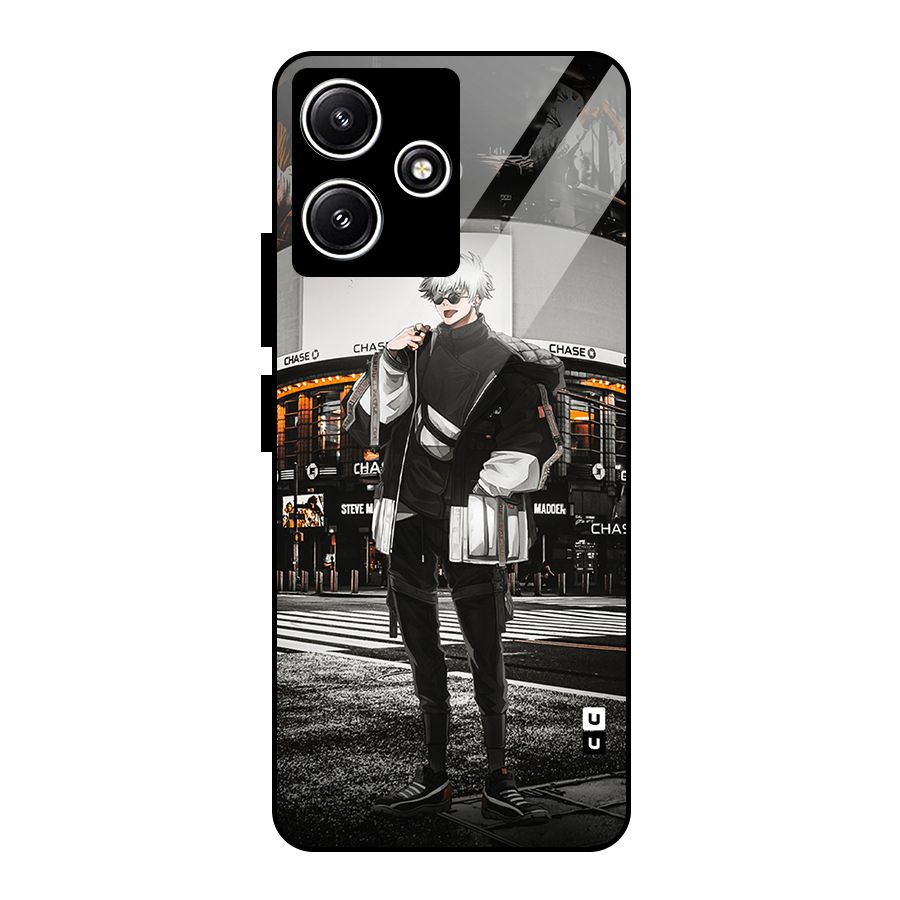 Gojo Shopping Glass Back Case for Poco M6 Pro