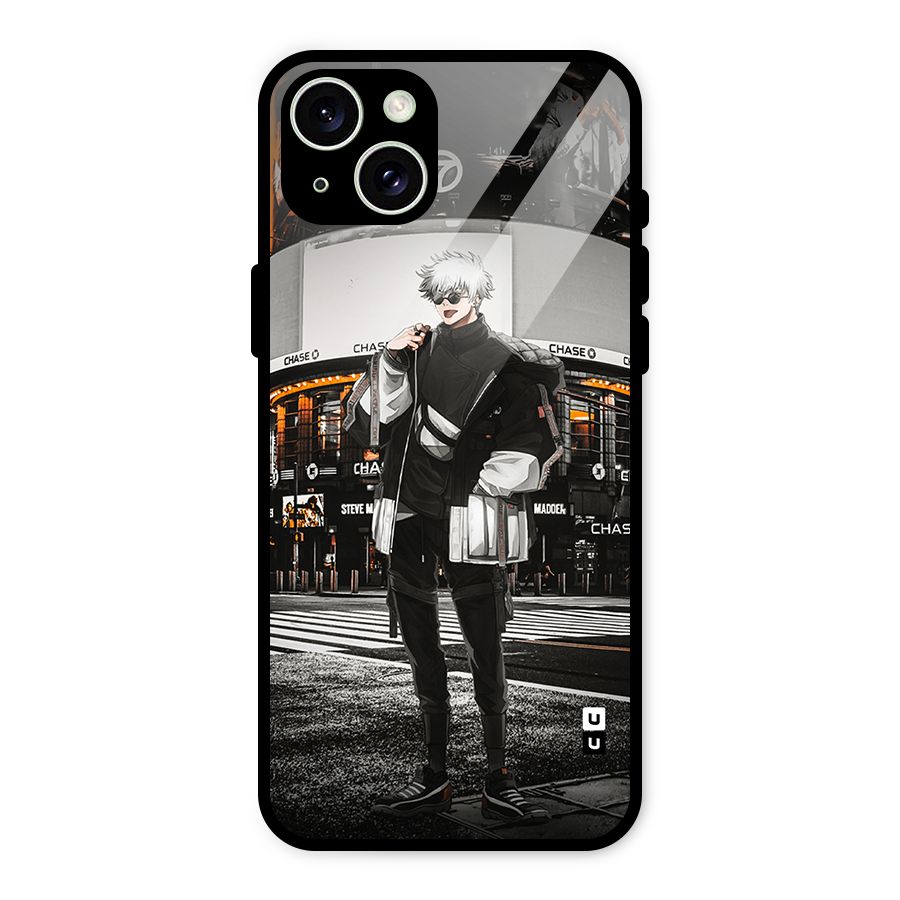 Gojo Shopping Glass Back Case for iPhone 15 Plus