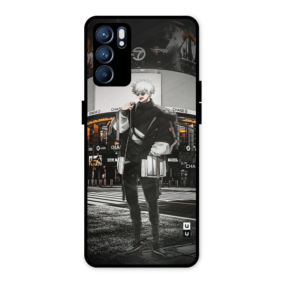 Gojo Shopping Metal Back Case for Oppo Reno6 5G