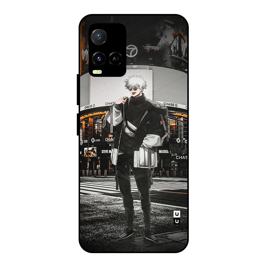 Gojo Shopping Metal Back Case for Vivo Y21 2021