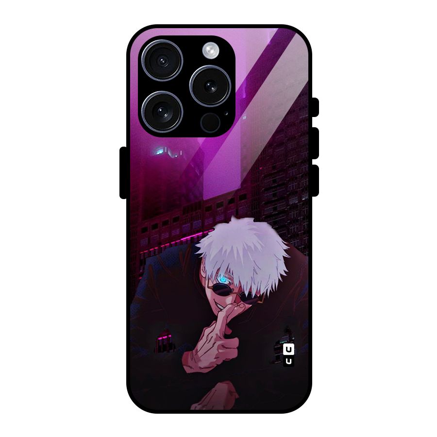 Gojo Sits Glass Back Case for iPhone 15 Pro