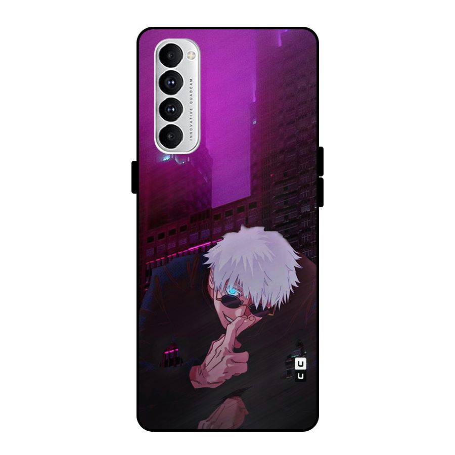 Gojo Sits Metal Back Case for Oppo Reno4 Pro
