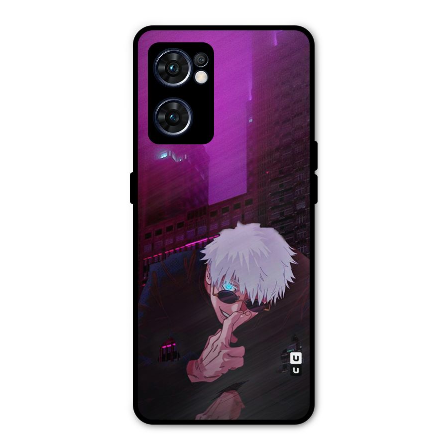 Gojo Sits Metal Back Case for Oppo Reno7 5G