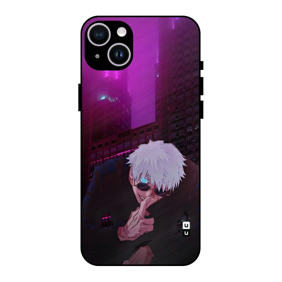 Gojo Sits Metal Back Case for iPhone 14 Plus