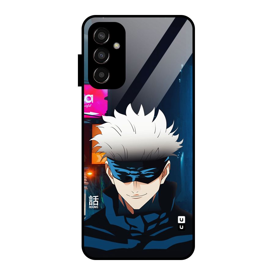 Gojo Smiles Glass Back Case for Galaxy F13