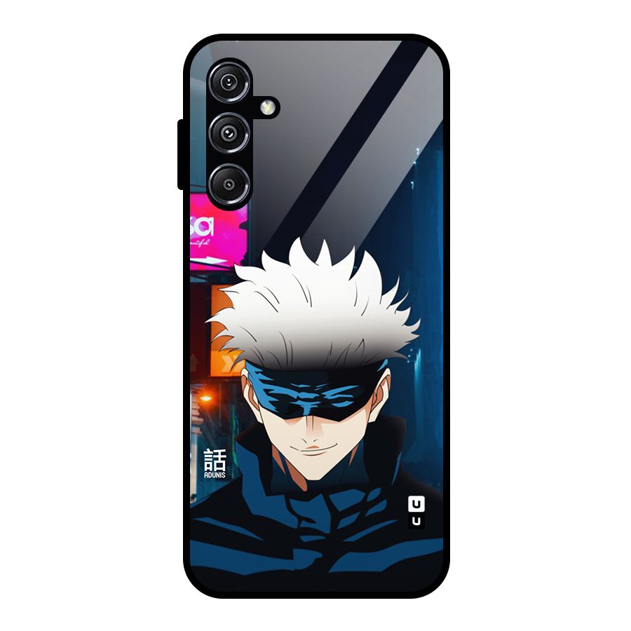 Gojo Smiles Glass Back Case for Galaxy M34 5G