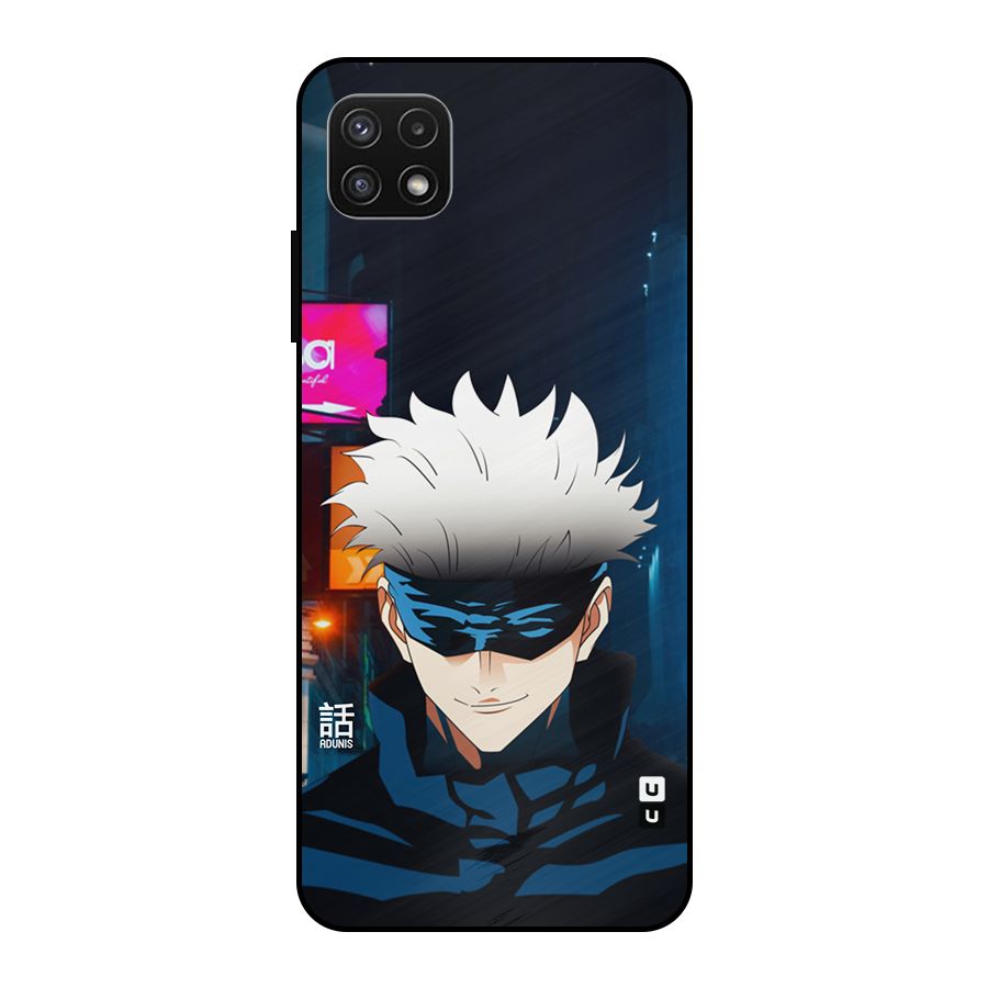 Gojo Smiles Metal Back Case for Galaxy A22 5G