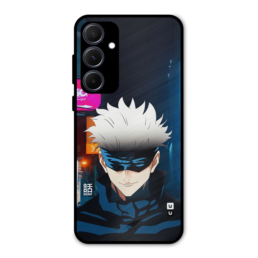 Gojo Smiles Metal Back Case for Galaxy A35