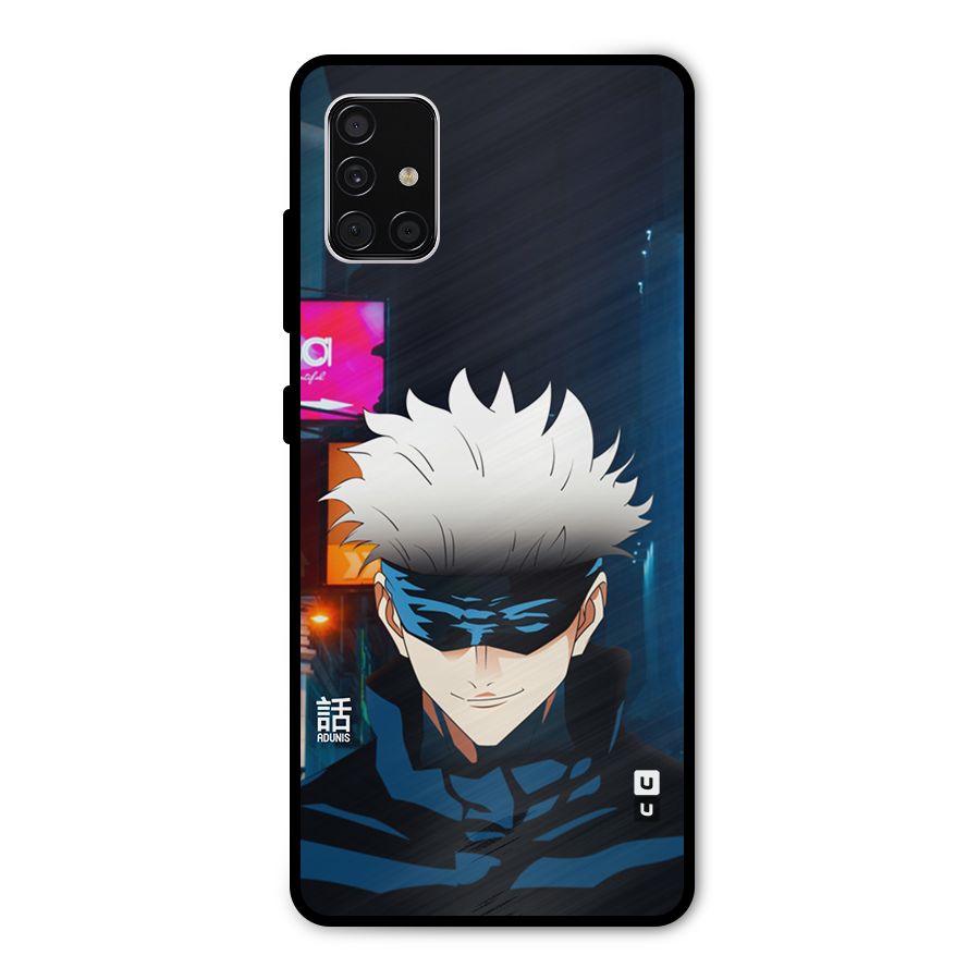 Gojo Smiles Metal Back Case for Galaxy A51
