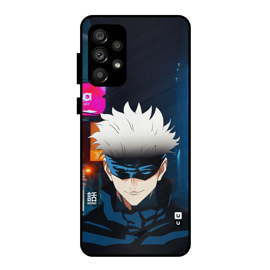Gojo Smiles Metal Back Case for Galaxy A73 5G
