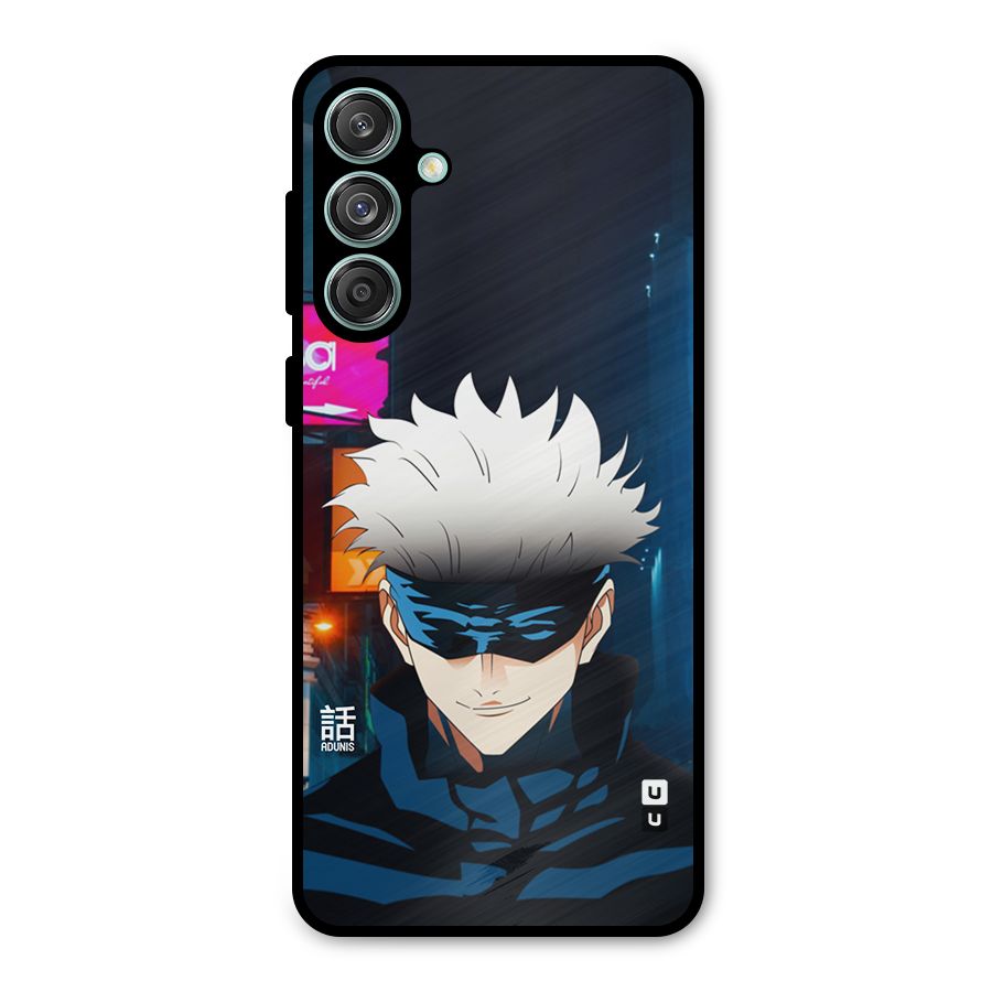 Gojo Smiles Metal Back Case for Galaxy M55 5G