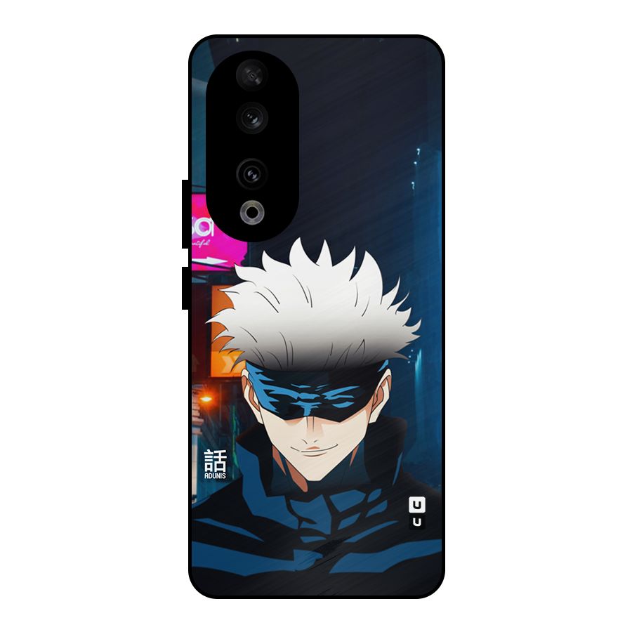 Gojo Smiles Metal Back Case for Honor 90