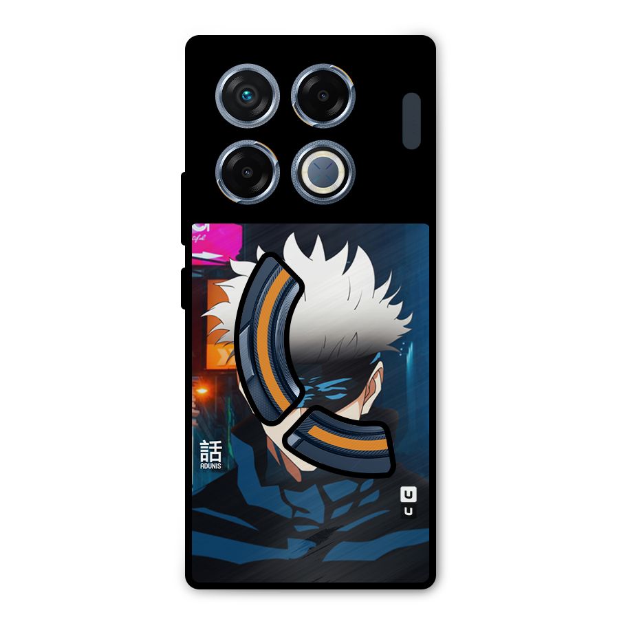 Gojo Smiles Metal Back Case for Infinix GT 20 Pro