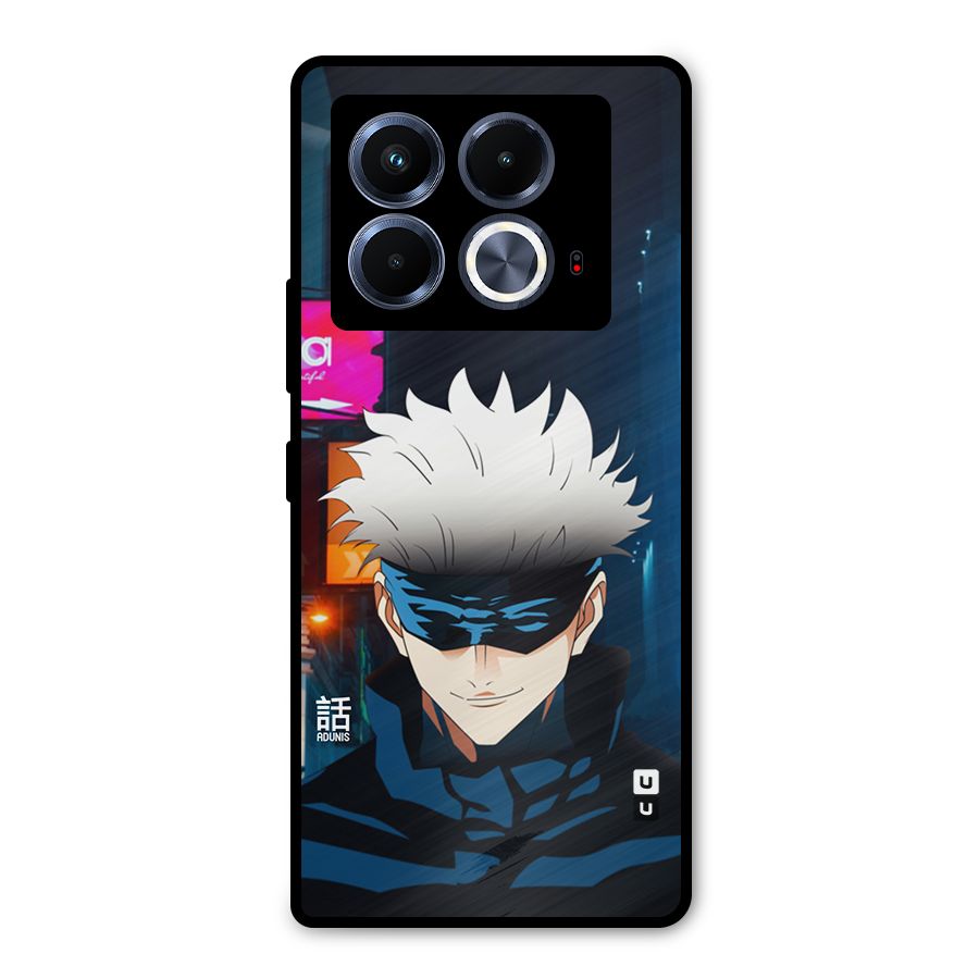 Gojo Smiles Metal Back Case for Infinix Note 40 5G