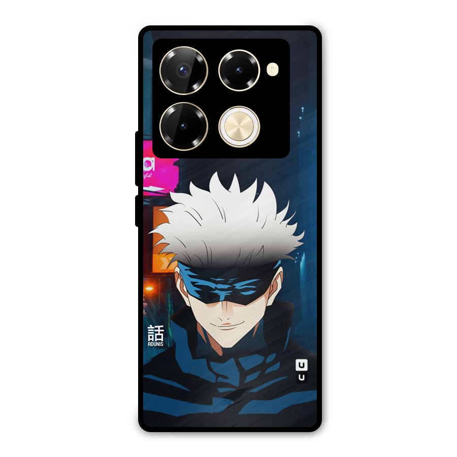 Gojo Smiles Metal Back Case for Infinix Note 40 Pro Plus