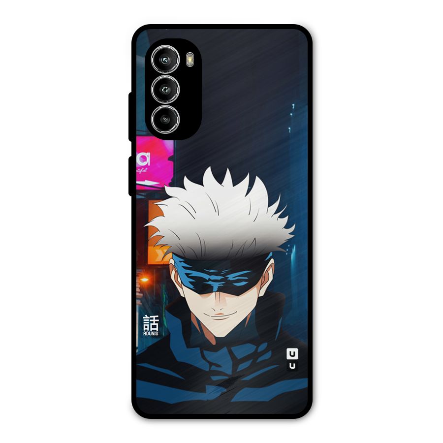 Gojo Smiles Metal Back Case for Moto G52