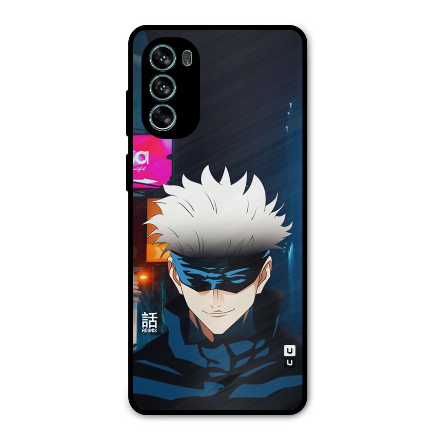 Gojo Smiles Metal Back Case for Moto G62