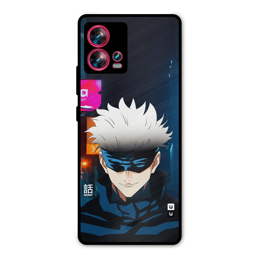 Gojo Smiles Metal Back Case for Motorola Edge 30 Fusion